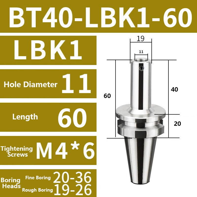 4006 BT-LBK Fine Rough Boring Tool Holder LBK Boring Head Connecting Shank CNC Tools Shandong Denso Pricision Tools Co.,Ltd.
